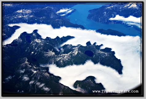 Peaceful Mountain Lakes Within Rugged Mountains Of Bc Canada