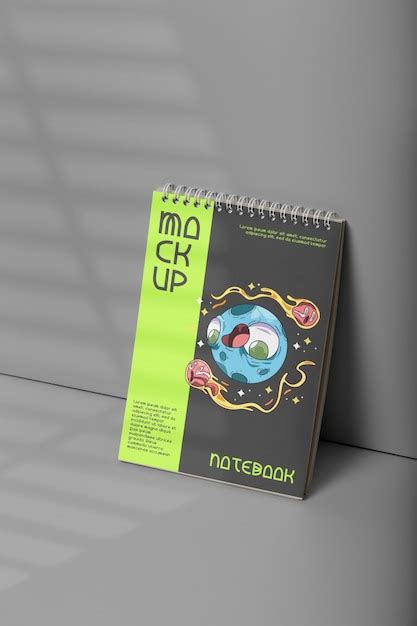 Premium PSD Spiral Notebook Mockup Design