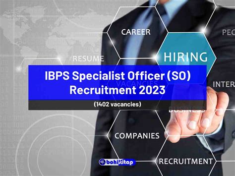 Ibps So Recruitment 2023 Apply Now For 1402 Specialist Officer Vacancies