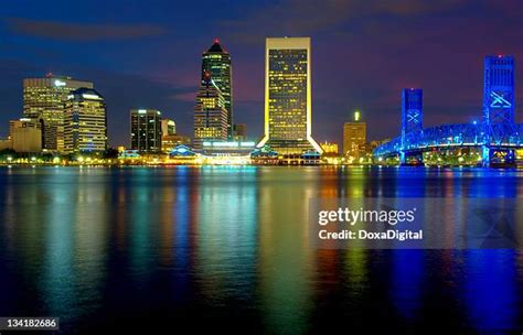 Jacksonville Skyline Night Photos and Premium High Res Pictures - Getty Images