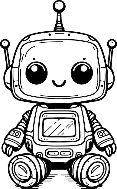 Vecteurs et illustrations de Coloriages robots en téléchargement