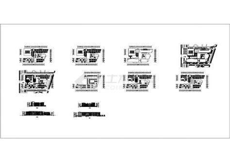 某大学教学楼cad建筑完整方案设计土木在线