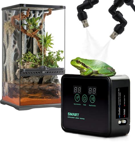 MECESOR Humidificadores de reptiles con sistema de nebulización