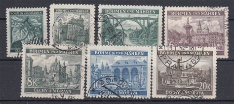 German Bohemia Moravia 1940 Sc 26 43 48 Mi 55 61 Used DR1744