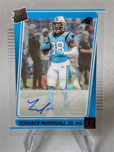 2021 Panini Clearly Donruss TERRACE MARSHALL JR RATED ROOKIE AUTO