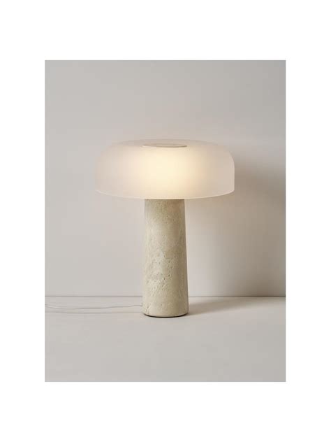 Lampe Poser Avec Pied En Travertin Carla Westwing