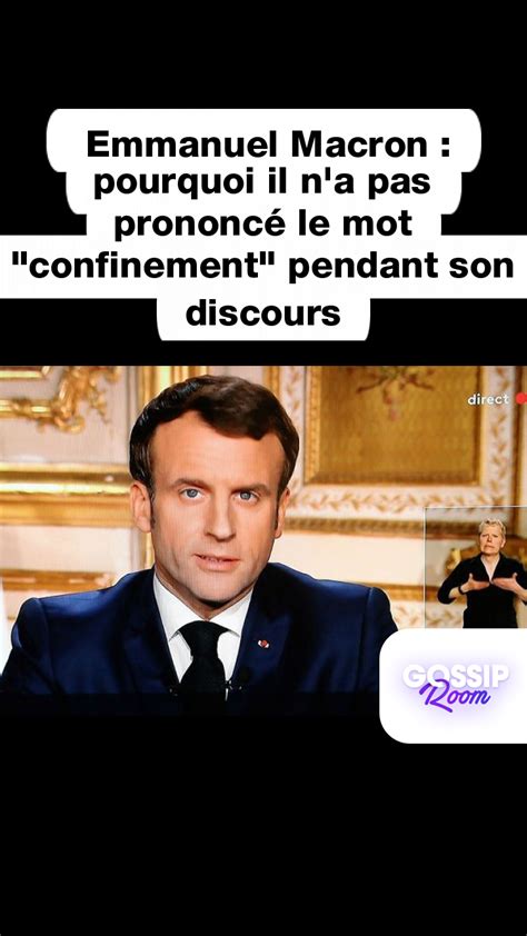 Emmanuel Macron le président a fait un discours ce lundi 16 mars afin