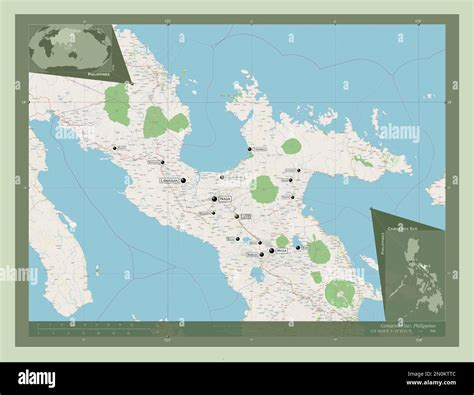 Camarines Sur Province Of Philippines Open Street Map Locations And Names Of Major Cities Of