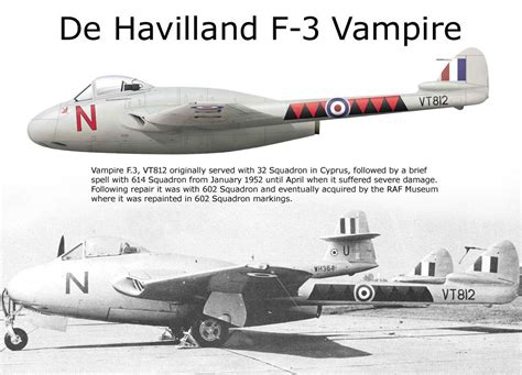 De Havilland F 3 Vampire Aereoplani Storici Pinterest De