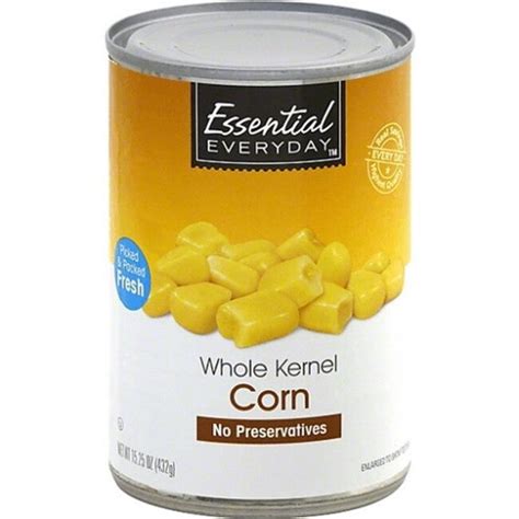 Essential Everyday Eed Canned Whole Kernel Corn 1525 Oz Span Elite