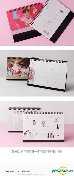 Yesasia Tonymoly X Monsta X Calendar Limited Edition Calendar