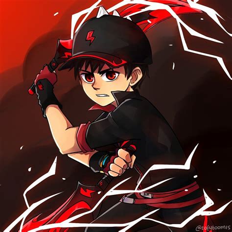 Boboiboy Thunderstorm Gambar Boboiboy Galaxy Halilintar Boboiboy