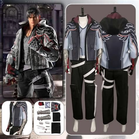 Jin Kazuma Tekken 8 Cosplay Fantasia Costume Disguise For Adult Men