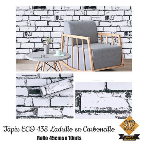 Rollo De Papel Tapiz Adhesivo Decora Pared 4 5 Mts Cuadrados Ladrillo