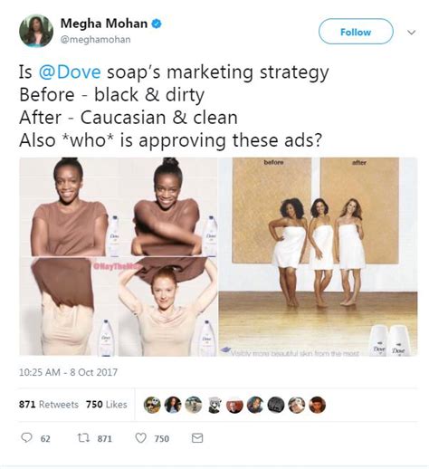 Dove Slammed For Racist Advert Showing Black Woman Turning White