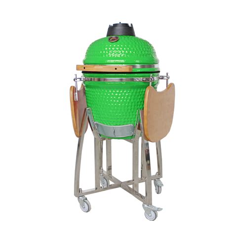 Wood Fired Bbq Cookers Inch Ceramic Bbq Smoker Kamado Grill