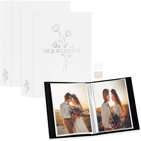 Lanpn Wedding Photo Album 4x6 2 Packs Each Pack Holds 50