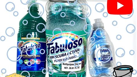 ASMR Pine Fabuloso With Dawn Dish Soap YouTube