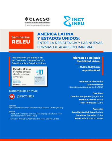 Vecinos en conflicto Seminarios RELEU América Latina y Estados Unidos entre la resistencia y