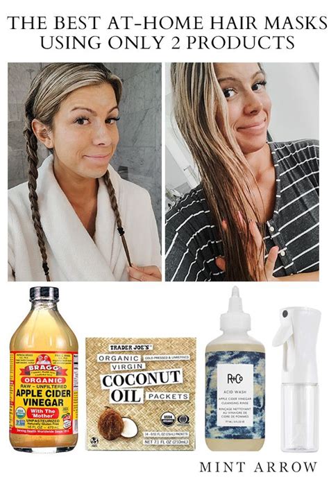 The Best At Home Hair Masks Using Only 2 Products Hair Mask Hair Treatment Mask Hair Care Tips