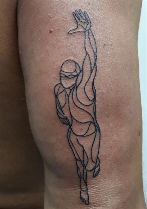 Swimmer Tatoo Tatuagem De Natação Tatuagem De Bicicleta Tatuagem