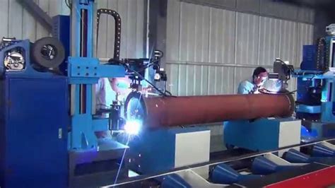 Automatic Pipe Flange Welding Machine Station With Double Head With 4