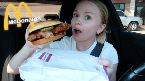 New Mcdonalds Bacon Cajun Ranch Mccrispy Chicken Sandwich Review