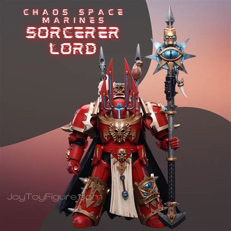 JoyToy WH40K Chaos Space Marines Crimson Slaughter Sorcerer Lord In