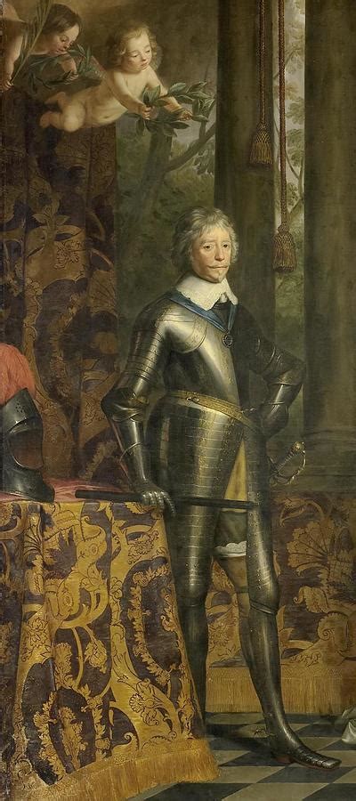 Portret Van Frederik Hendrik Prins Van Oranje Met Zijn Vrouw