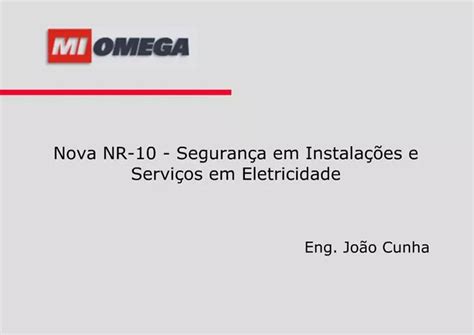 Ppt Nova Nr Seguran A Em Instala Es E Servi Os Em Eletricidade