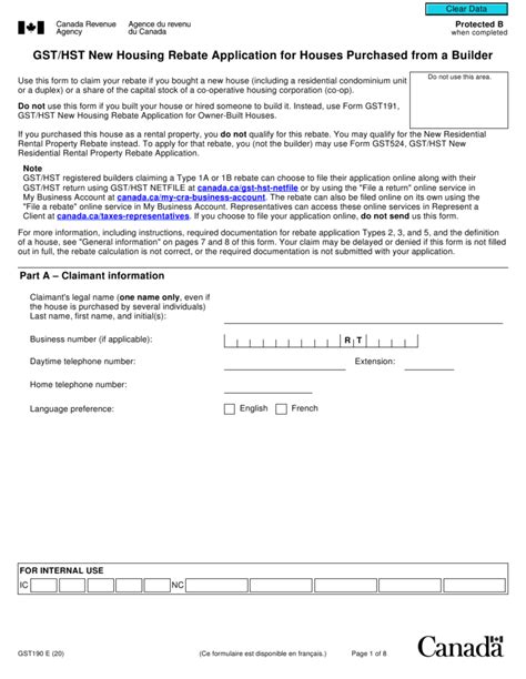 Gst Hst New Residential Rental Property Rebate Documents