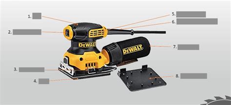 Portable Finish Sander Parts ID Diagram Quizlet