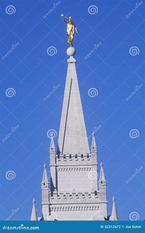 Mormon Temple in Salt Lake City Utah Editorial Photography - Image of ...