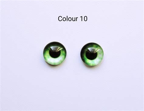 8mm Glass Doll Eyes Cabochons Half Round Cabochons Glass Etsy