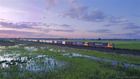 Pm Pacific National Container Freight Train Poathtv