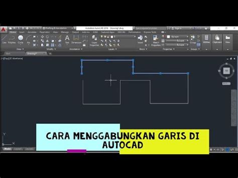 Cara Menggabungkan Garis Di Autocad YouTube