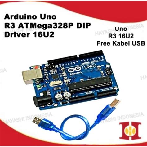 Jual Arduino Uno R3 16u2 Atmega328p Dip Kabel Usb Shopee Indonesia