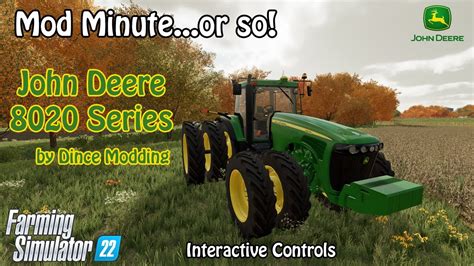 Mod Minuteor So John Deere 8020 Series By Dince Modding Farming