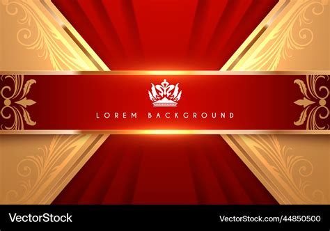 Abstract Red And Gold Luxury Background Royalty Free Vector