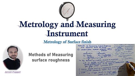 Methods Of Measuring Surface Roughness Method 1 YouTube