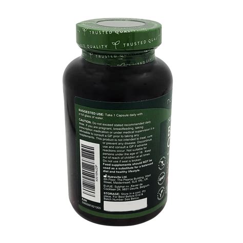 Nutravita Super Strength 5000mg Black Maca Complex 180 Capsules