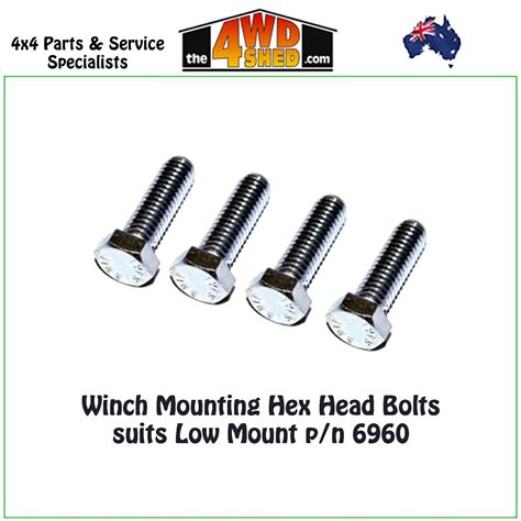 Warn 6960 - Winch Mounting Bolts Kit