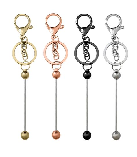 Keychain Bars Key Ring Beadable Bars The Silicone Bead Store Llc