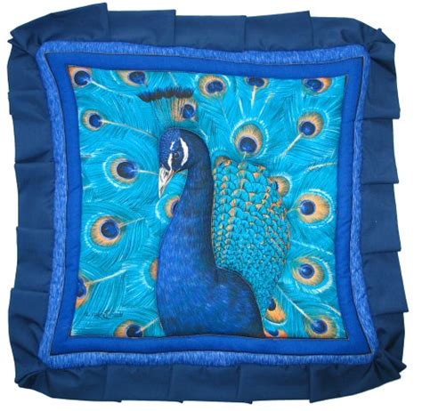 Peacock Cushion - A Bentley Cushions