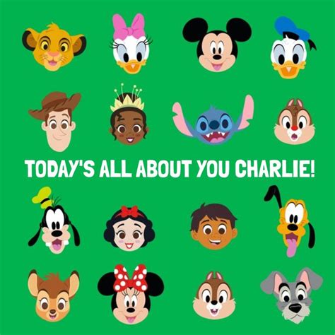 Disney 100 Famous And Favourite Characters Birthday Card | Moonpig