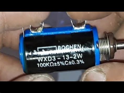 Многооборотные резисторы 100 Ком и крутилки к ним. - YouTube