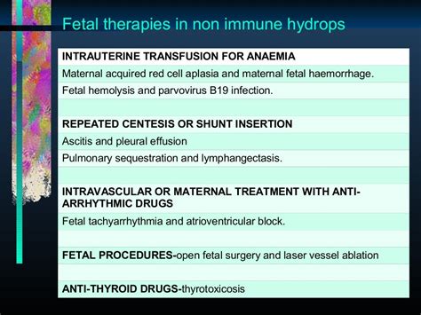 Managing Nonimmune Hydrops Fetalis