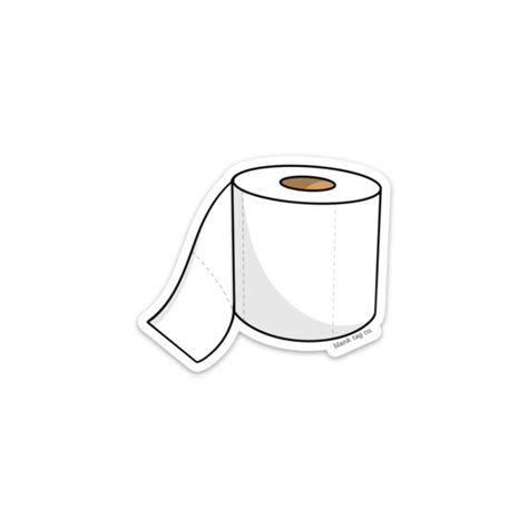 The Toilet Paper Roll Sticker Cool Stickers Aesthetic Stickers