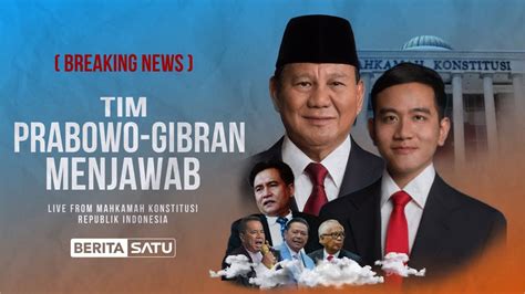 LIVE Keterangan Saksi Dan Ahli Tim Prabowo Gibran Sidang Sengketa