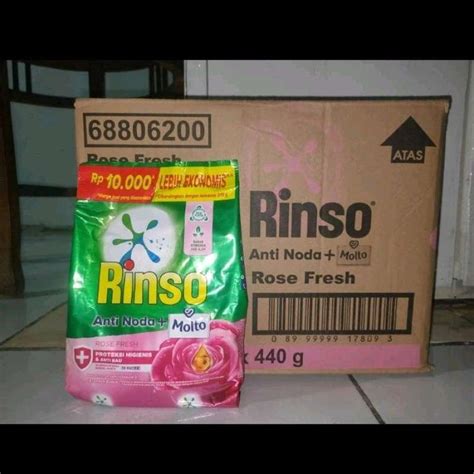 Jual Rinso Molto Pink Rose Fresh Deterjen Bubuk Gr Gr Pcs